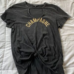 Express “champagne” grey T-shirt